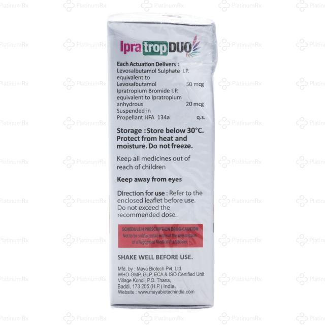 Ipratrop Duo 20/50 mcg Inhaler 200MDI
