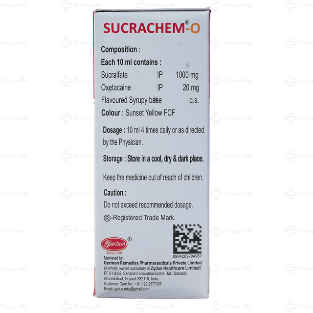 Sucrachem O Oral Suspension 200ml