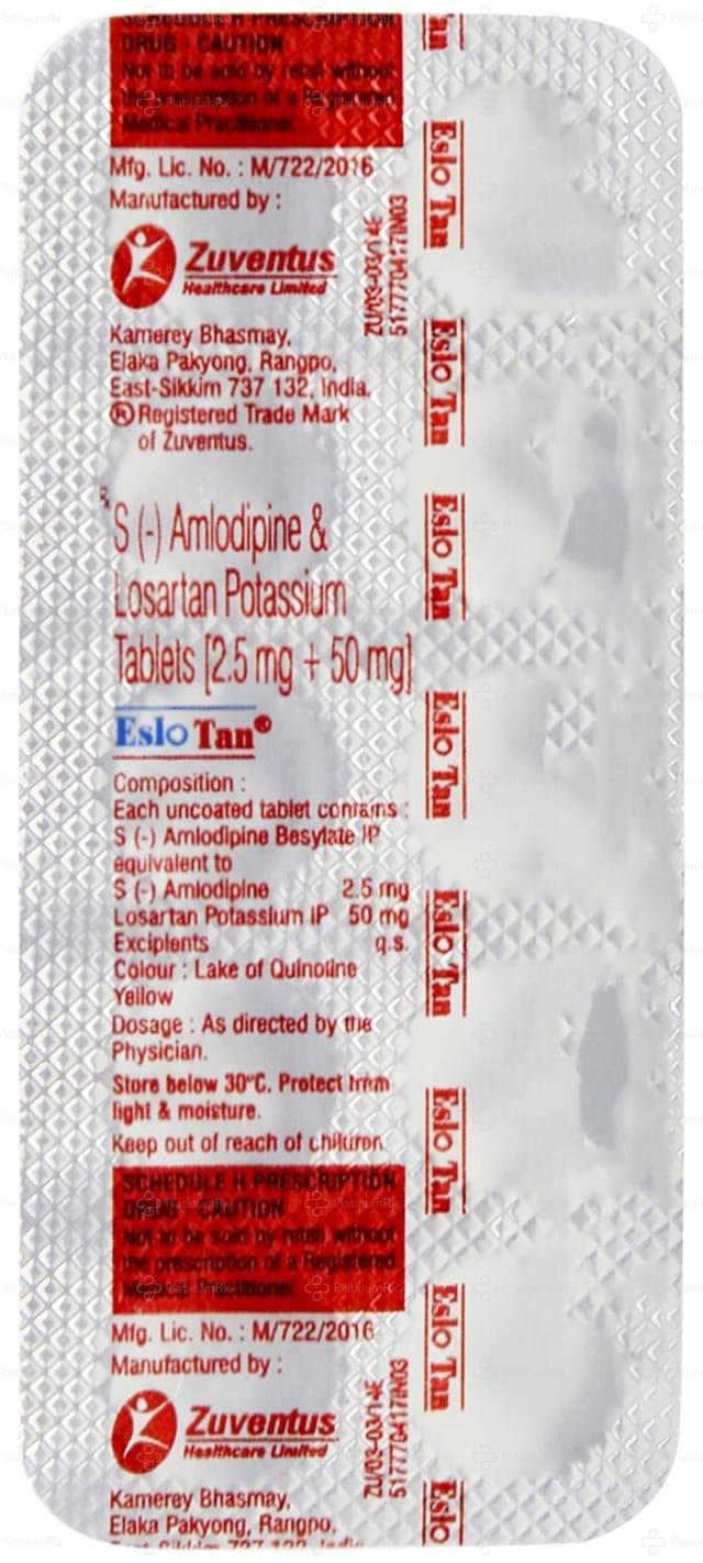 Eslo Tan 50/2.5mg Tablet 10s