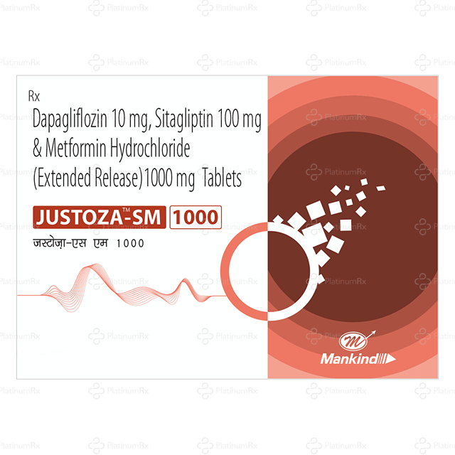 Justoza SM 10/100/1000mg Tablet 10s