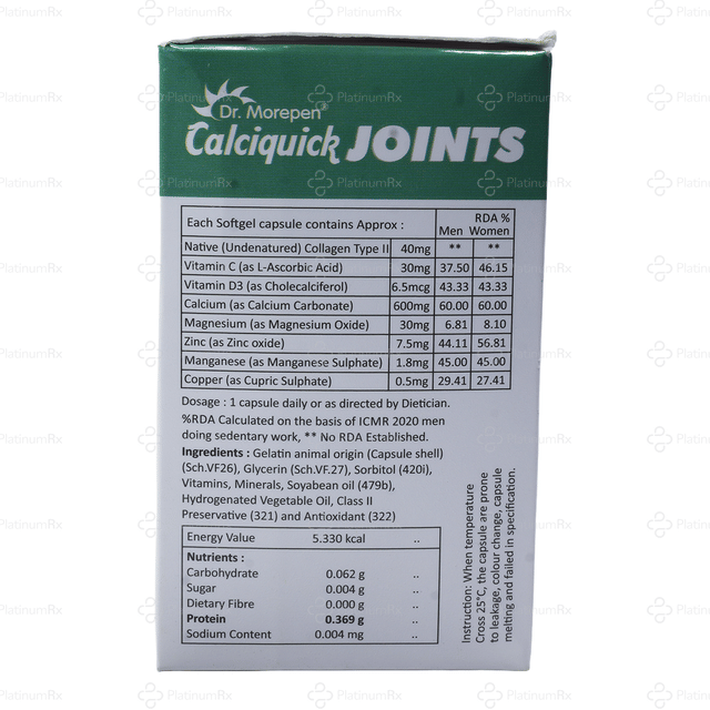 Calciquick Joints Softgel Capsule 10s