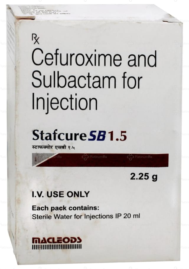 Stafcure SB 1500/750mg Injection 1s