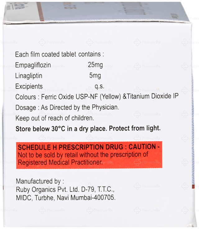 Linectra EF 25/5mg Tablet 10s