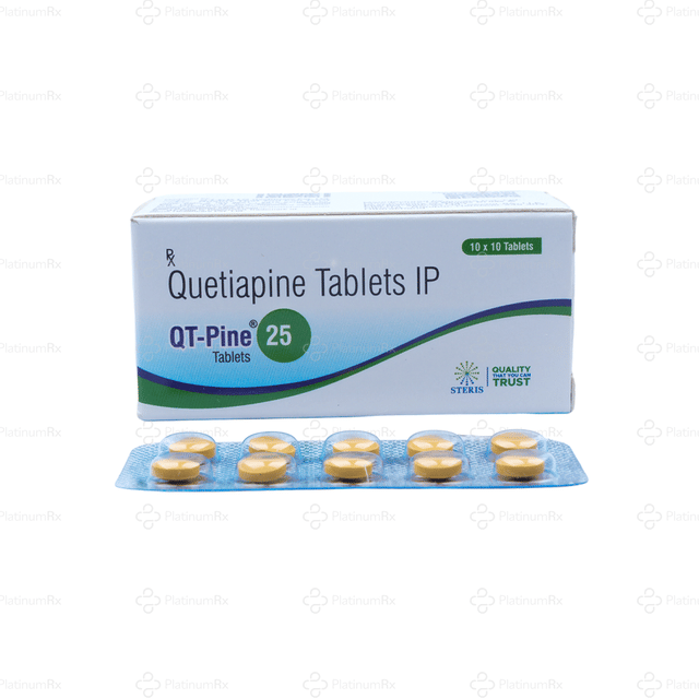 QT Pine 25mg Tablet 10s
