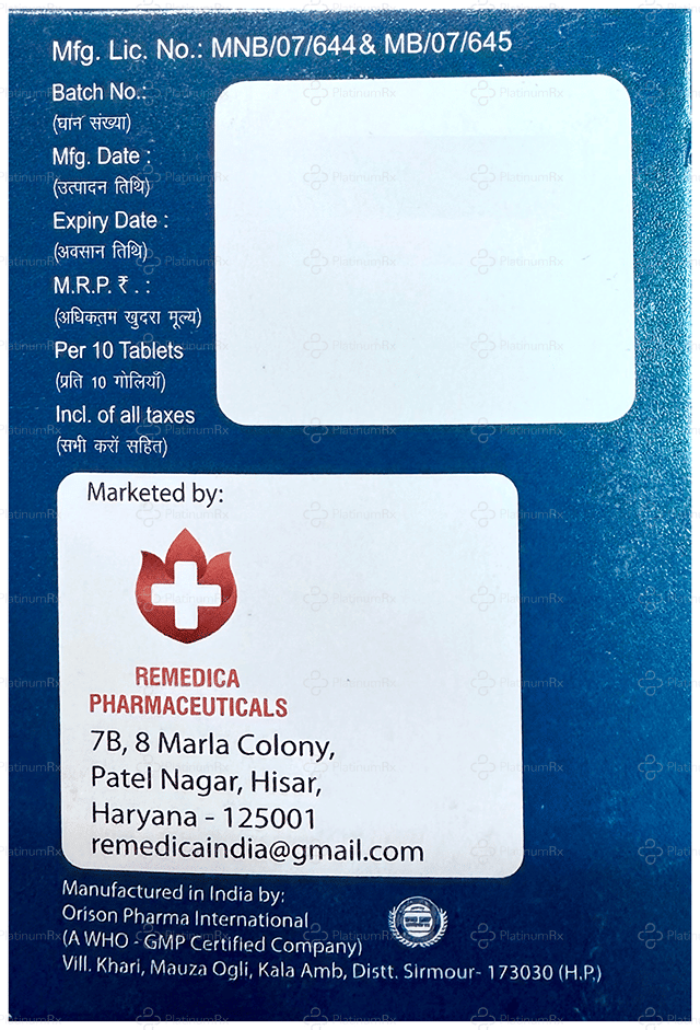 Remzox 100/500/325mg Tablet MR 10s