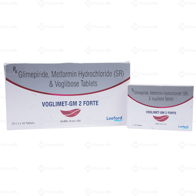 Voglimet GM Forte 2/1000/0.2mg Tablet SR 10s