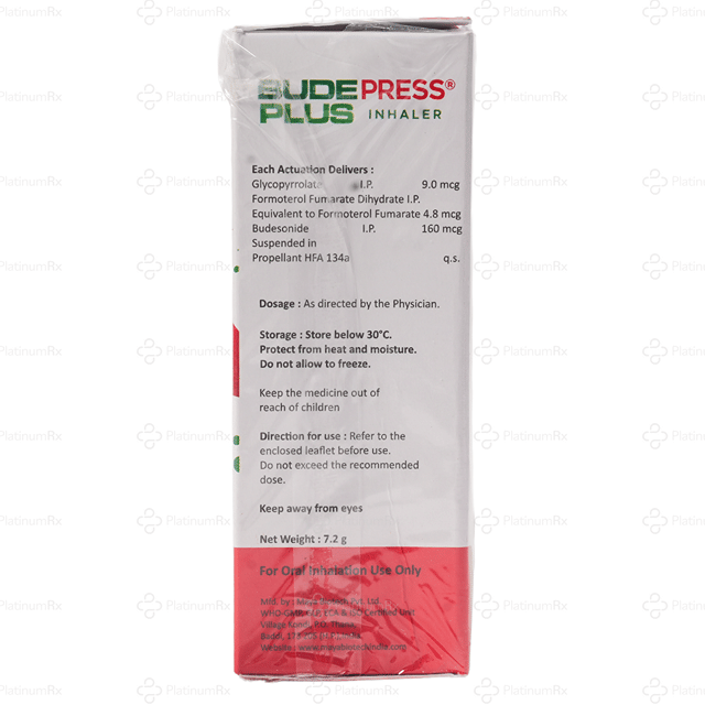 Budepress Plus Inhaler 1s