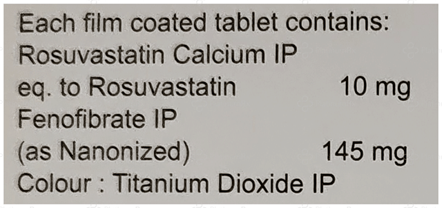 Rosunent F 145/10mg Tablet 10s
