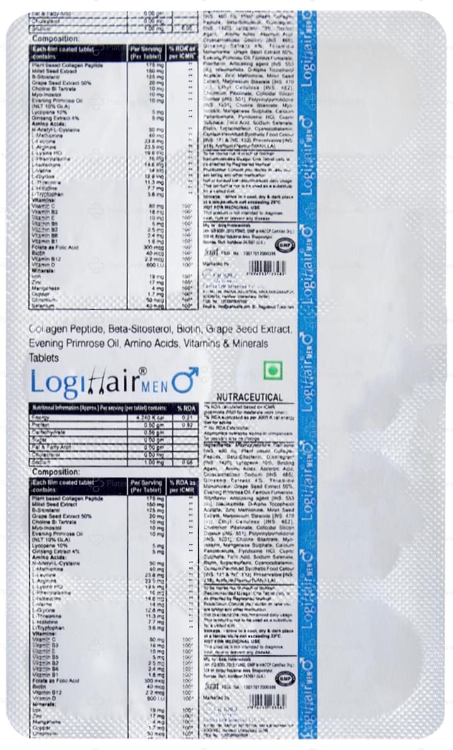 Logihair Men Tablet 10s