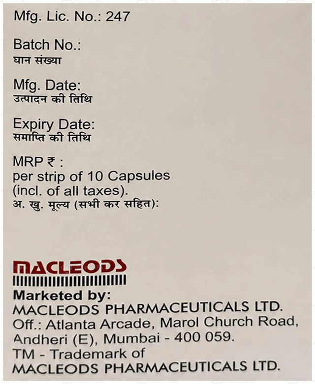 Mebetra 200mg Capsule SR 10s