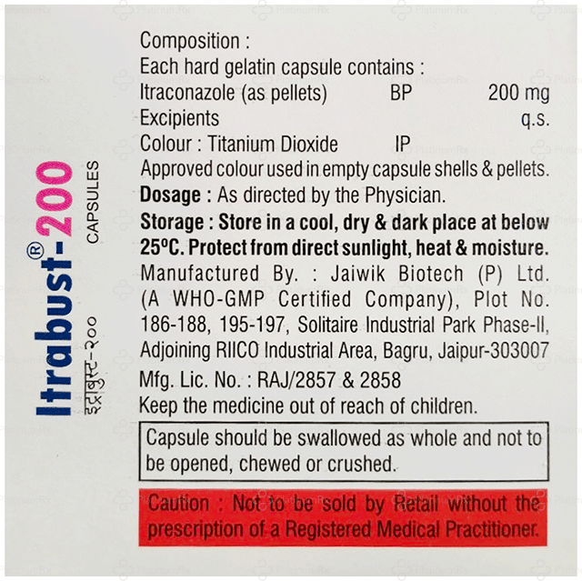 Itrabust 200mg Capsule 10s