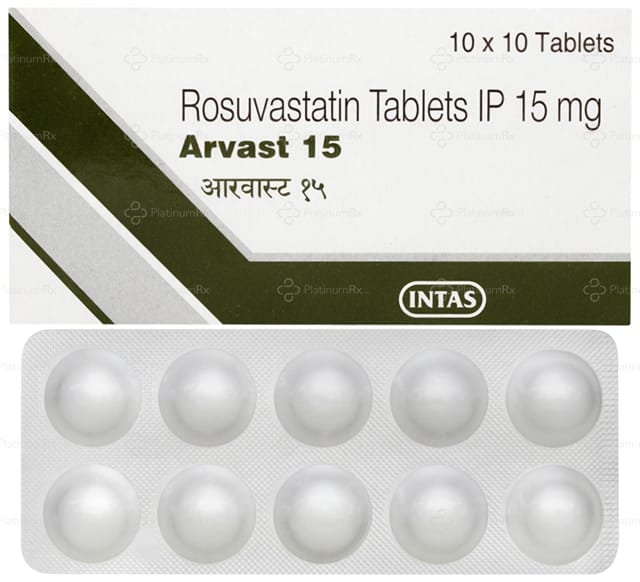 Arvast 15mg Tablet 10s