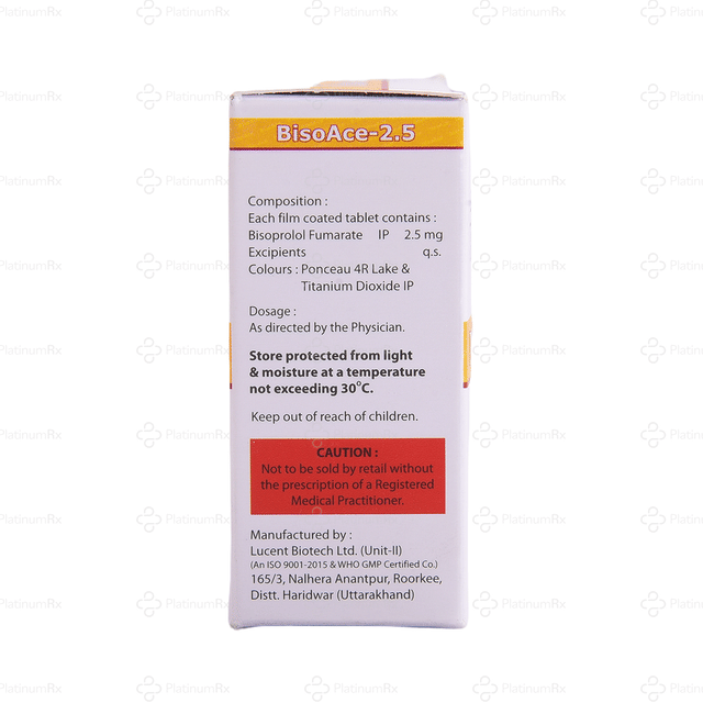 Bisoace 2.5mg Tablet 10s