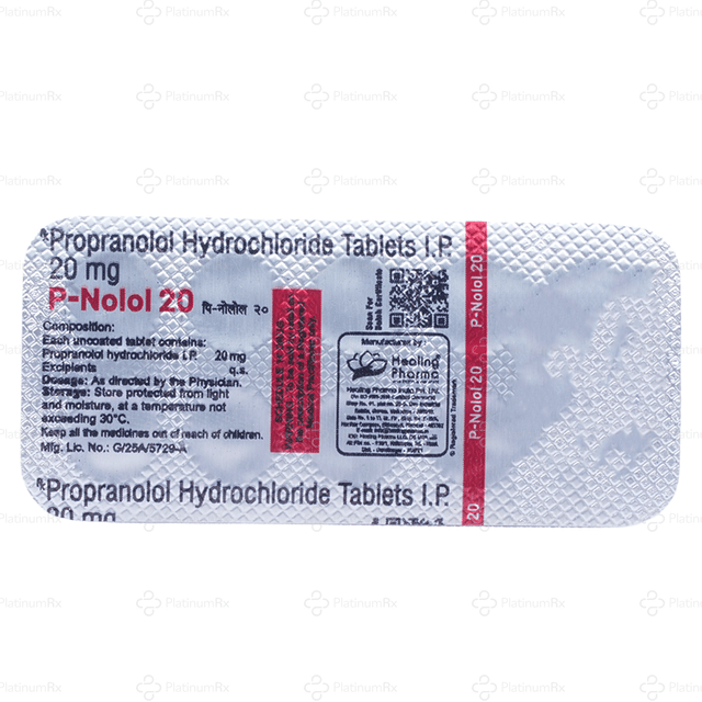 P Nolol 20mg Tablet 10s
