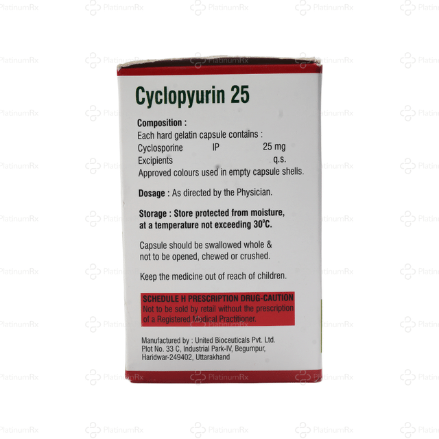 Cyclopyurin 25mg Capsule 10s