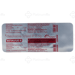 Betavue 8mg Tablet 10s