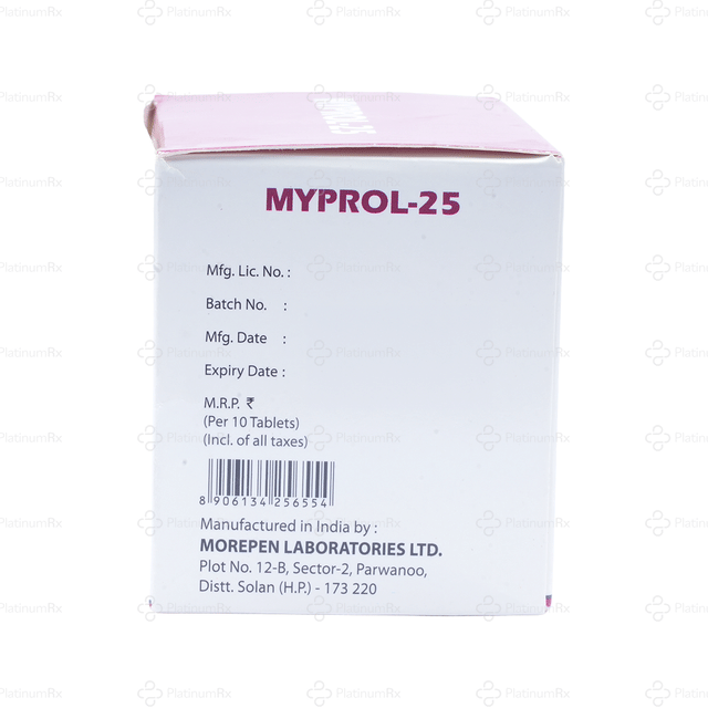 Myprol 25mg Tablet 10s