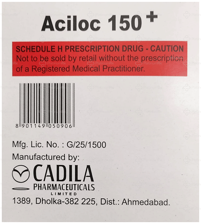 Aciloc 150 Plus 20mg Tablet 30s