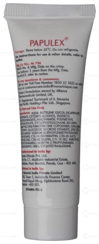 Papulex Cream 15gm