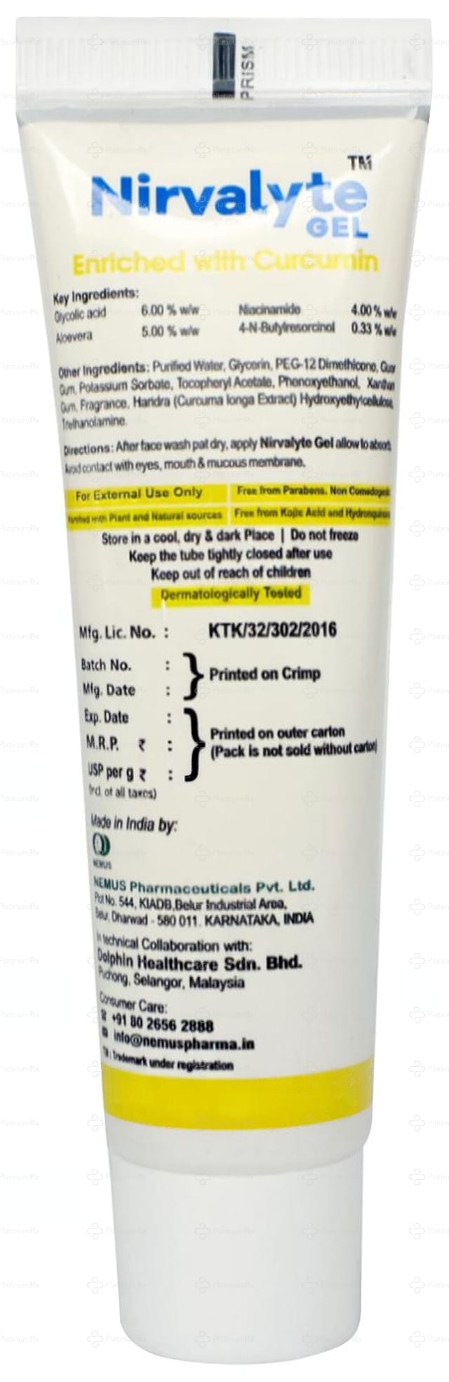 Nirvalyte Gel 30gm