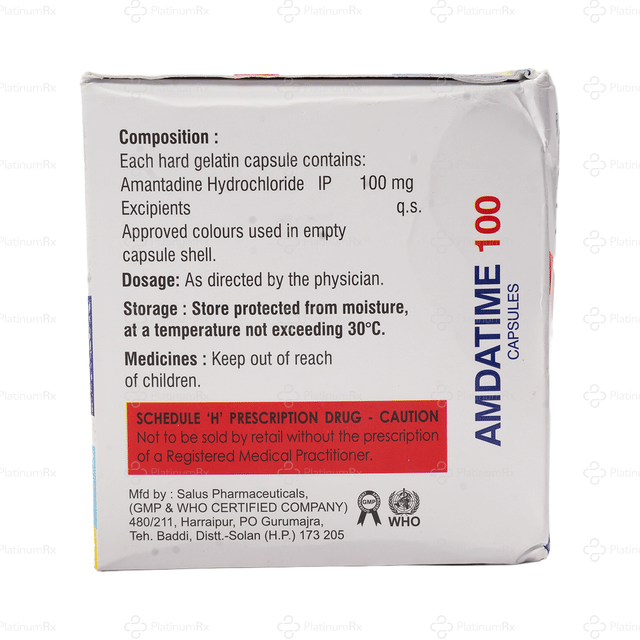 Amdatime 100mg Capsule 15s (Steris)