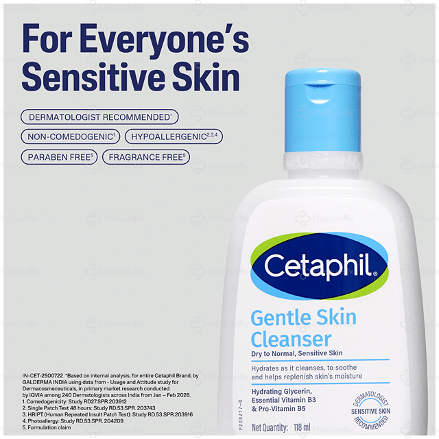 Cetaphil Gentle Skin Cleanser Gel 118ml