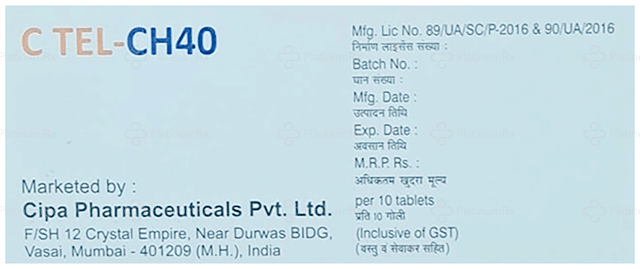 C Tel CH 12.5/40mg Tablet 10s