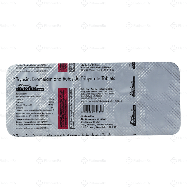 Rutofine 90/48/100mg Tablet 10s