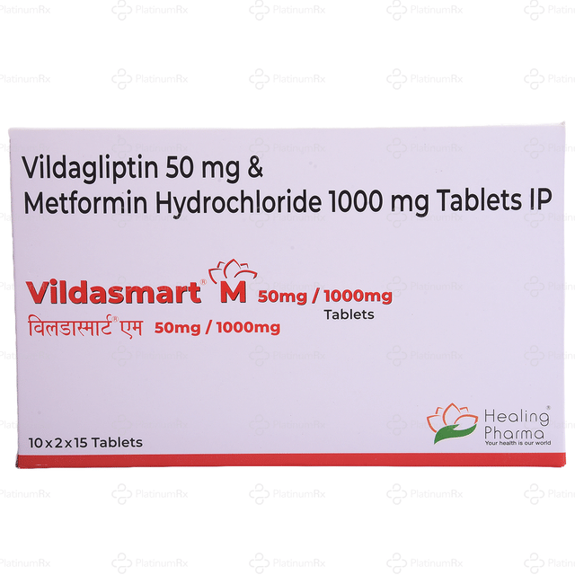Vildasmart M 50/1000mg Tablet 15s