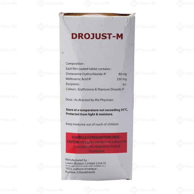 Drojust M 80/250mg Tablet 10s