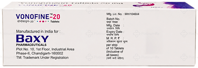 Vonofine 20mg Tablet 10s