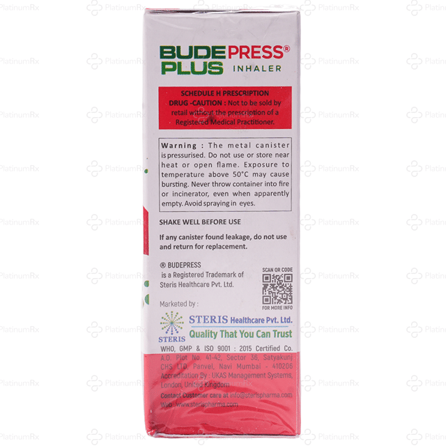 Budepress Plus Inhaler 1s