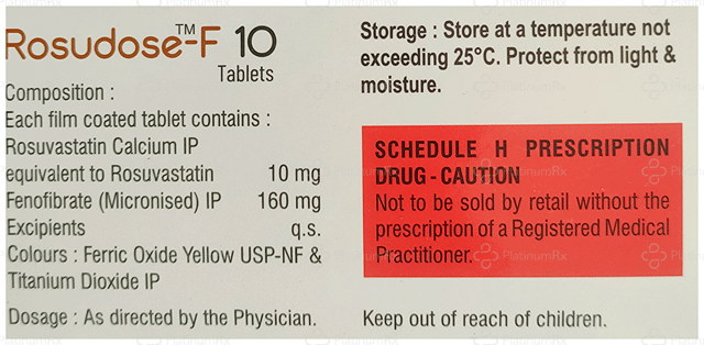 Rosudose F 160/10mg Tablet 10s