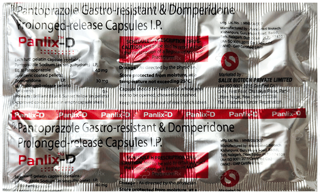 Panlix D 30/40mg Capsule PR 10s