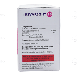Rivaright 10mg Tablet 7s