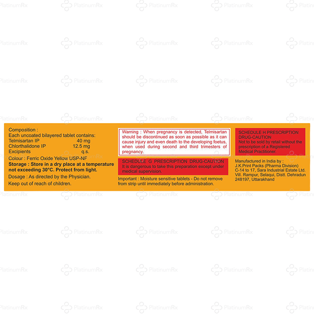 Telmikind CT 40/12.5mg Tablet 15s