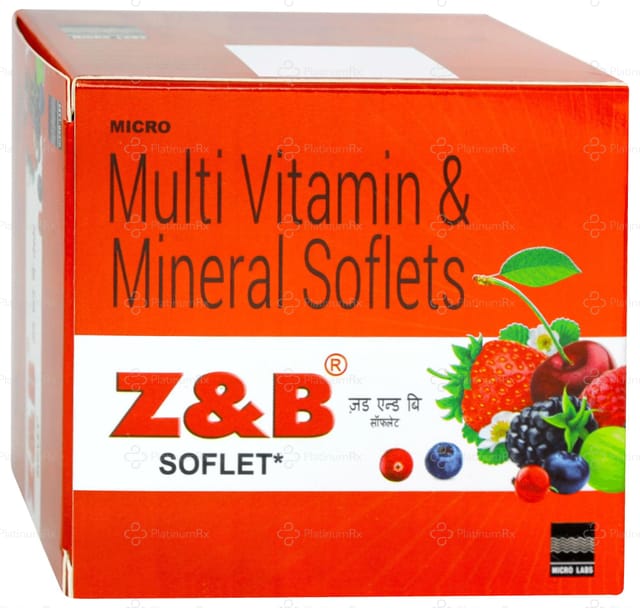 Z & B Multi Vitamin & Mineral Tablet Softlet 15s