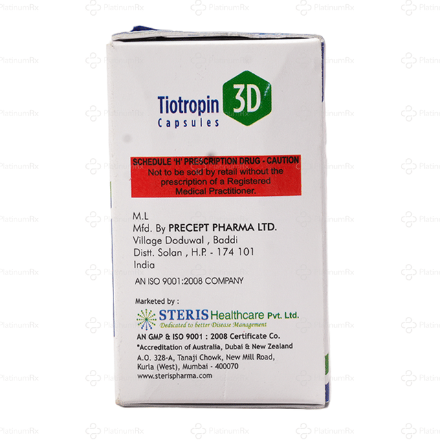 Tiotropin 3D 400/12/18mcg Rotacap 15s