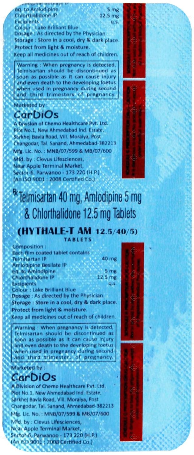 Hythale T AM 6.25/40/5mg Tablet 10s
