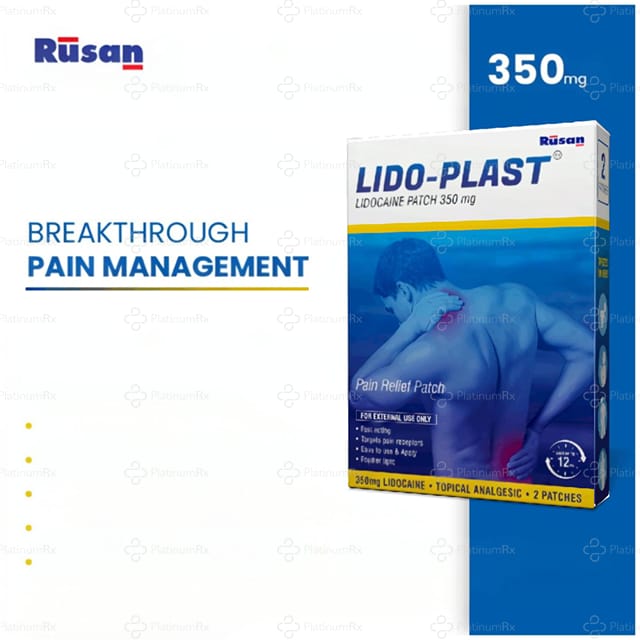 Lido Plast 350mg Pain Relief Patch 1s