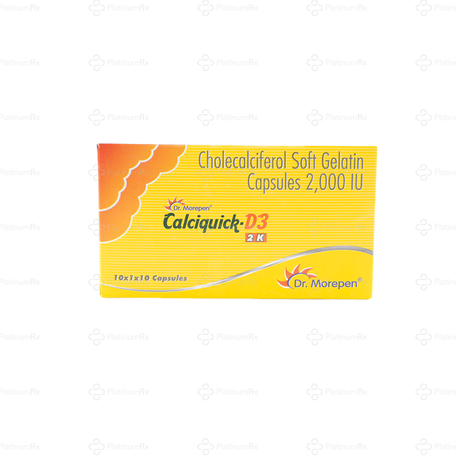 Calciquick D3 2k Capsule 10s