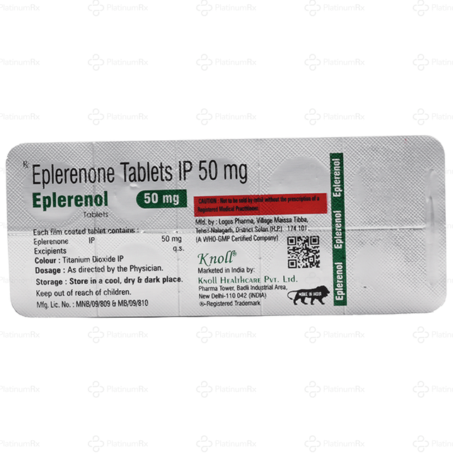 Eplerenol 50mg Tablet 10s