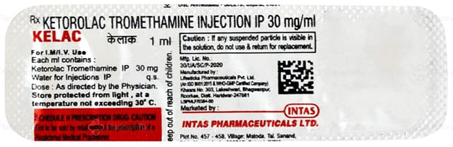 Kelac 30mg Injection 1ml