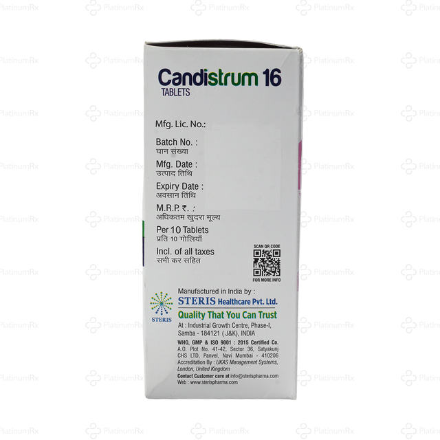 Candistrum 16mg Tablet 10s