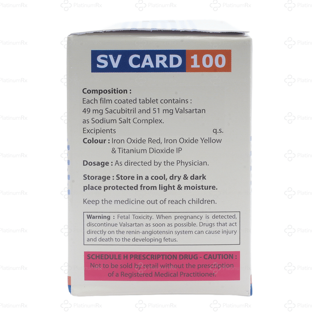 SV Card 100mg Tablet 14s