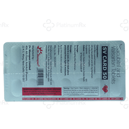 SV Card 50mg Tablet 14s