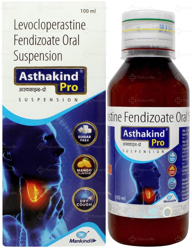 Asthakind 35.4mg Pro Oral Suspension Mango Sugar Free 100ml