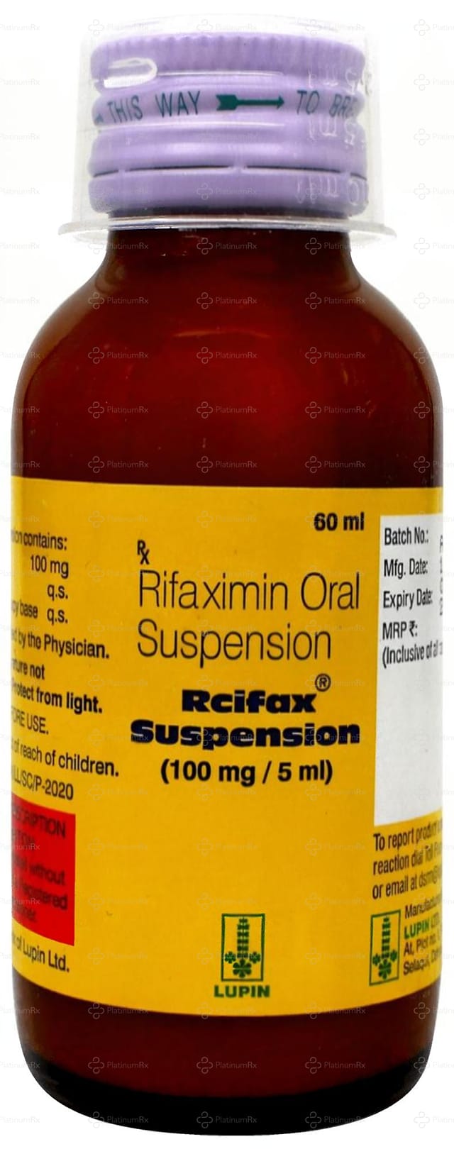 Rcifax 100mg Oral Suspension 60ml