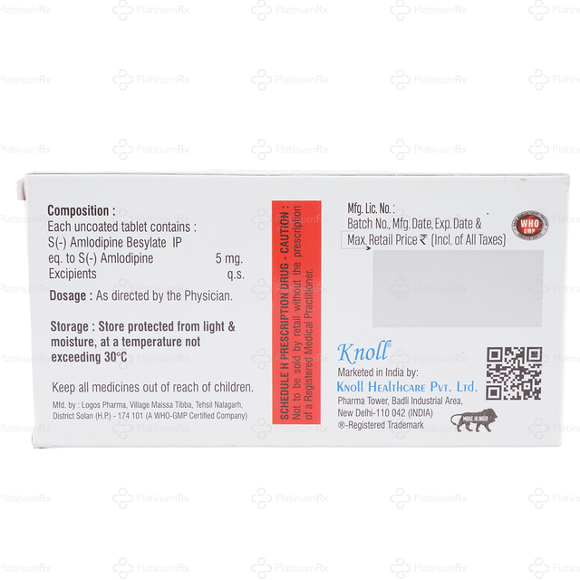 S Amleod 5mg Tablet 10s