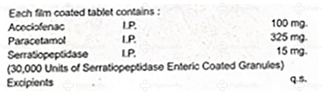 SP Gold 100/325/15mg Tablet 10s
